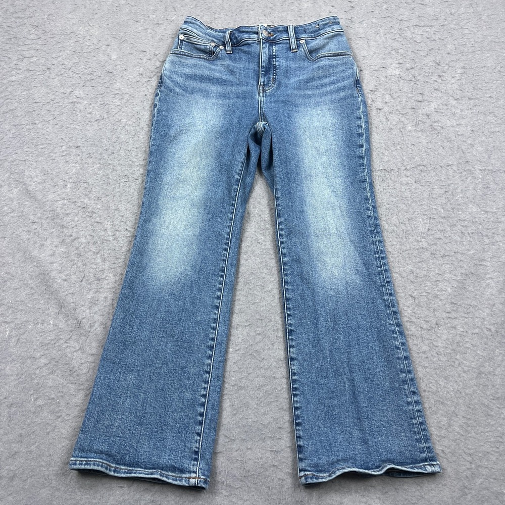 Madewell Kick Out Jeans Womens 28x28 Blue Denim Cotton Curvy Straight Stretch